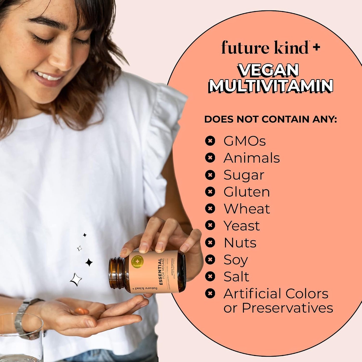 Future Kind Multivitamin Bundle - Vegan Complete Multivitamin and Vegan Essential Multivitamin - Vegan Vitamin B12, Omega 3, and Vitamin D3 - Complete Multivitamin, 42 Vitamins in 1 for Men and Women