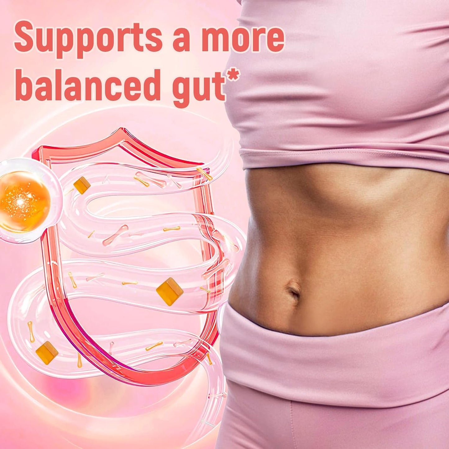 Migcopat 10G Fiber Gummies for Adults with Vitamins C, D, B3, B5 - Digestive & Gut Health Gummies with 30 Billion CFU Probiotics Blend, Inulin, ACV, Magnesium, Zinc, Support Digestive Health, 60 Cts