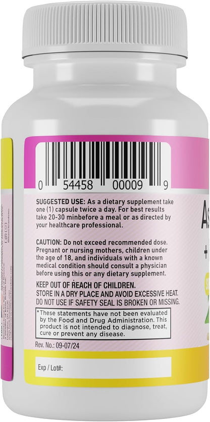 Harvest of Nature Ashwagandha & Black Pepper, 60 Capsules 1 Pack | Ashwagandha Root and Black Pepper Fruit for energy management and stress support