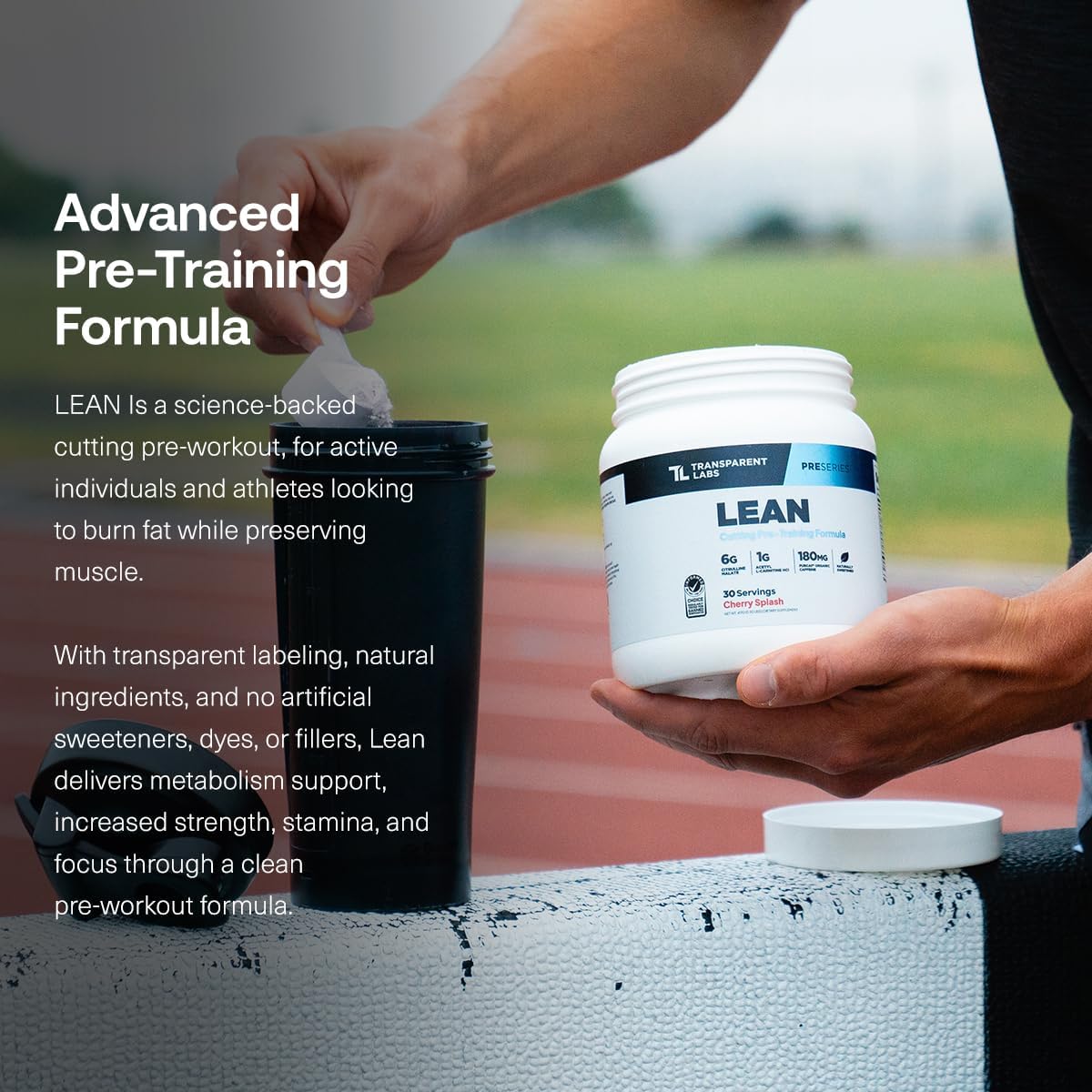 Transparent Labs Lean Pre-Workout (30 Servings, Strawberry Lemonade) & Creatine HMB (30 Servings, Tropical Punch)