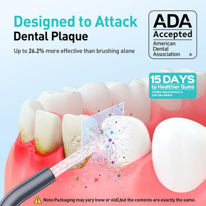 COSLUS ADA Accepted C20 Water Dental Flosser Pick, Professional Set Black