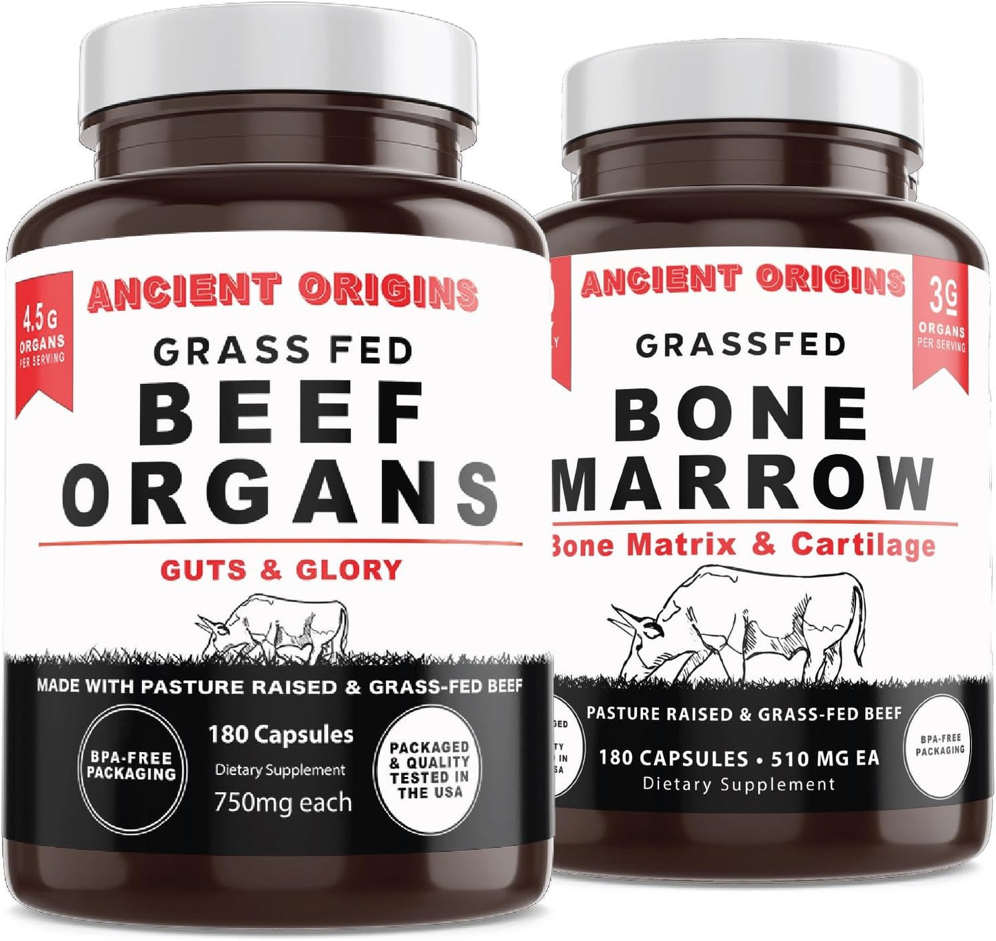 Ancient Origins Beef Organs and Bone Marrow Combo Pack