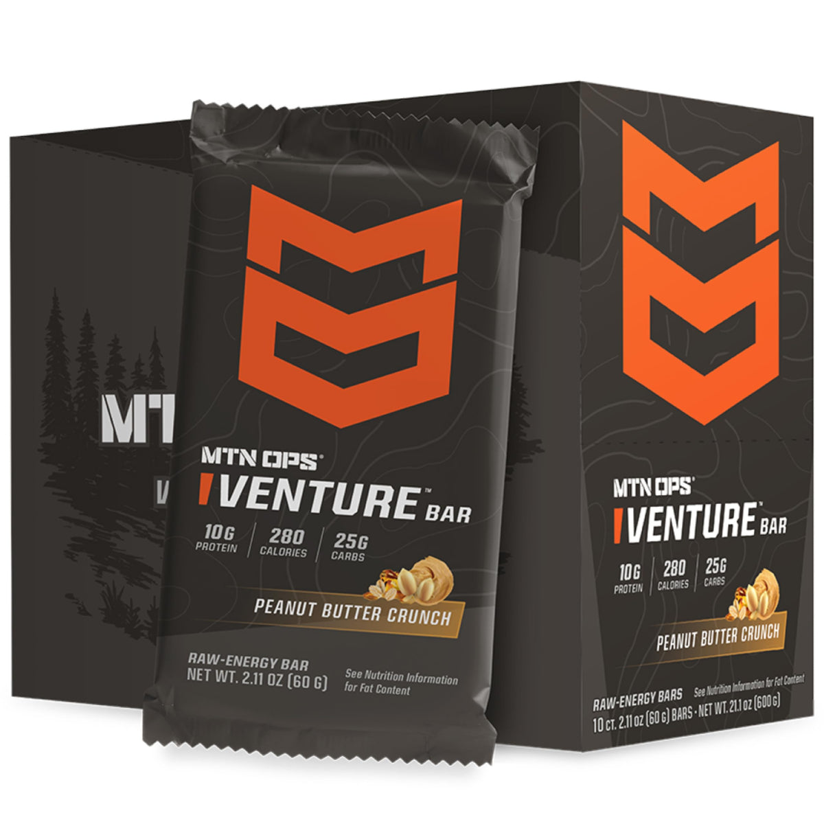 MTN OPS Performance High Protein Bars, Caramel Crunch