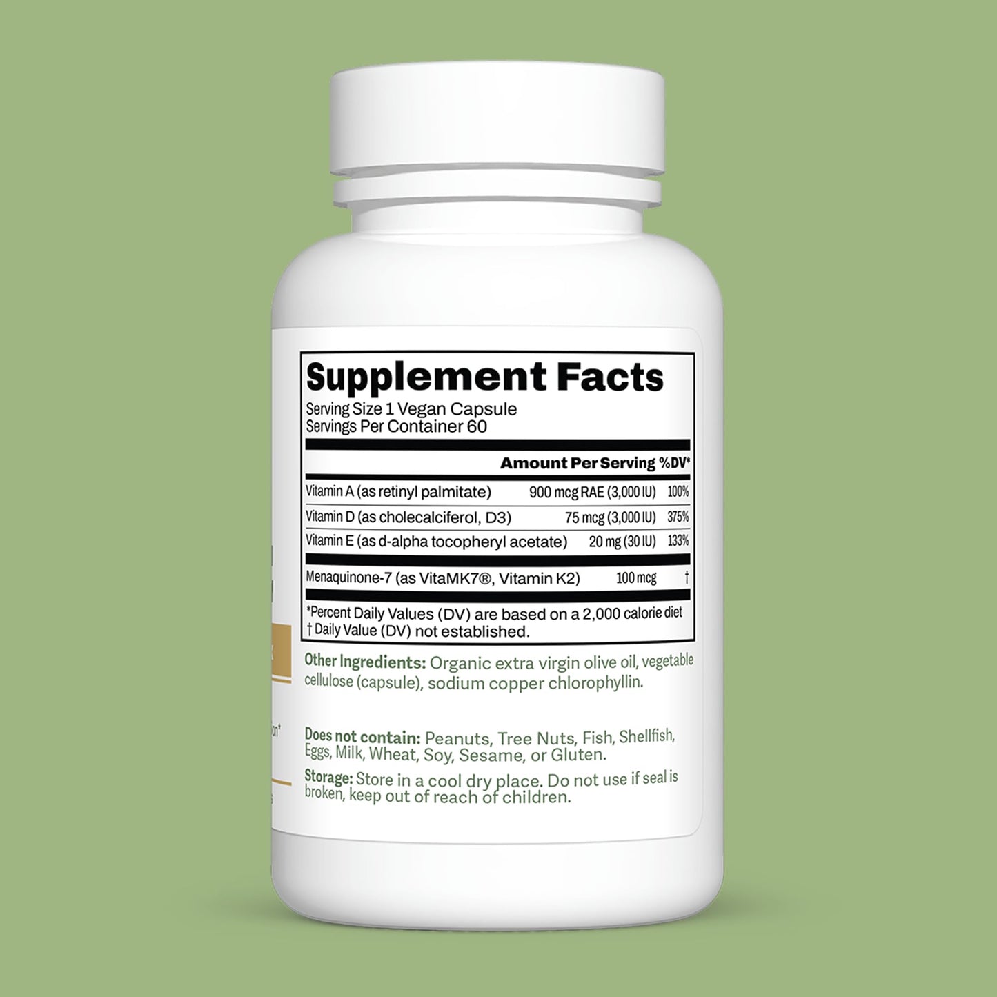 Dr. Murray's Vitamin K2-D3-A-E Liquid Vegan Capsules - Synergistic Fat-Soluble Blend | Bone, Vascular & Immune Support | Third-Party Tested | Clean Formulation | No Artificial Additives | 30 Count