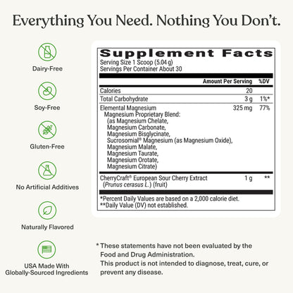BIOptimizers Magnesium Breakthrough Drink - 8 Forms of Magnesium, Electrolytes, Sleep Health, Stress, Muscle Recovery, Heart Support | Glycinate, Citrate, Malate- Raspberry Lemon
