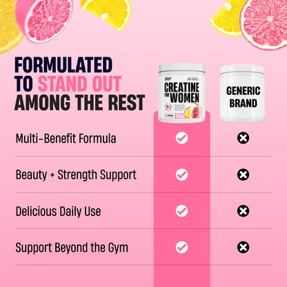 Nutrex Research Creatine for Women Booty & Beauty – Peach Mango | 5g Creatine, 2g Collagen, BCAAs & Hyaluronic Acid for Glutes, Strength & Skin | Gluten Free, 30 Servings