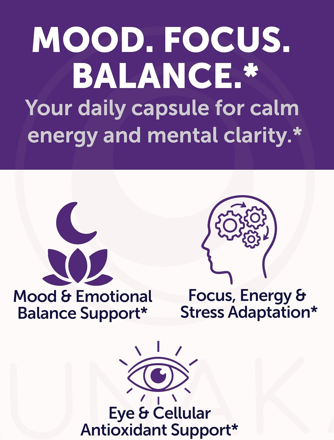 Lunakai USA Made Saffron+ Supplement for Adults, 88.5mg, 60 Day Supply | Non-GMO 8-in-1 Formula Saffron Extract Capsules | Daily Mood & Energy Support for Men & Women