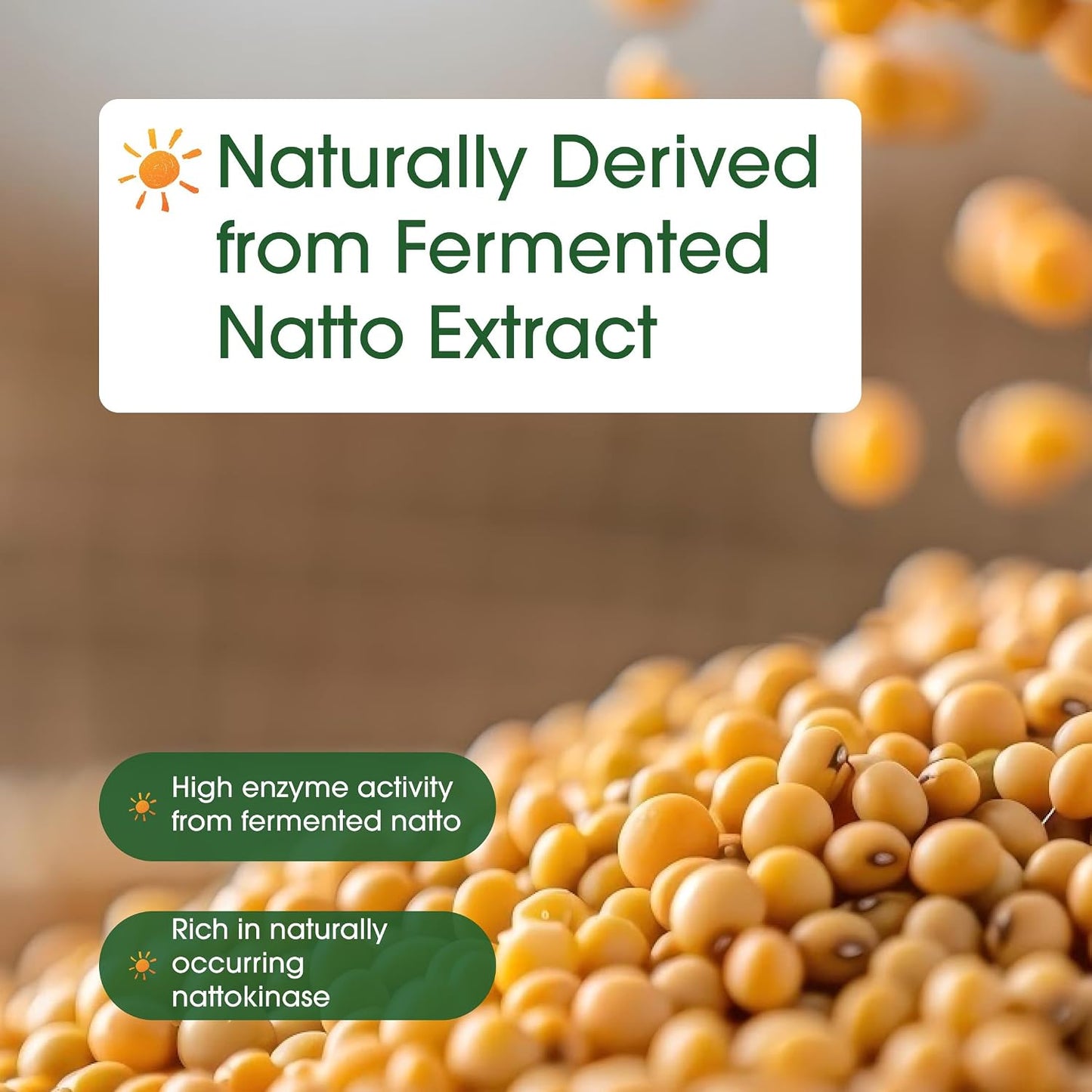 NatureBell Nattokinase - 240 Capsules - 8,000 FU Max Strength from Fermented Natto Extract - for Heart Health, Healthy Circulation & Daily Wellness Support*