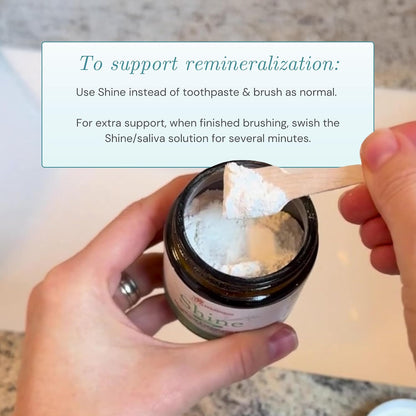 OraWellness Shine Mint Remineralizing Tooth Whitening Powder + Fantastic Floss Waxed Dental Floss with Hydroxyapatite for Tooth & Gum Repair