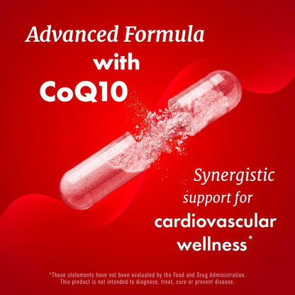Red Yeast Rice with CoQ10 Supplement, Cholesterol & Heart Health Support | Extra Strength Red Yeast Rice 1200 MG (600 MG Per Capsule), Citrinin-Free, Doctor-Formulated, Non-GMO, Vegan, 120 Capsules