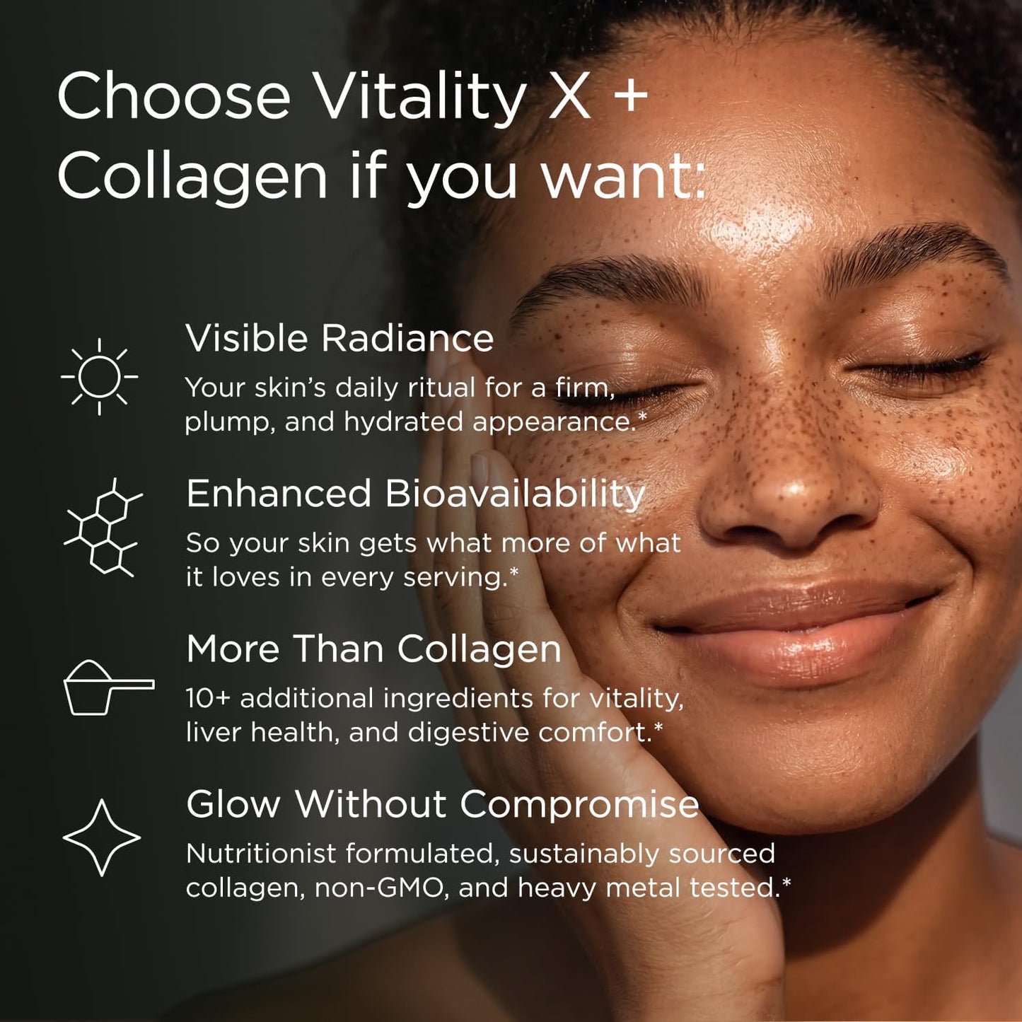 JSHealth Marine Collagen Powder for Women. 3g Hydrolyzed Collagen with Vitamin C, E, Astaxanthin. 10 Beauty Ingredients. Citrus Tropical Flavor (30 Servings)