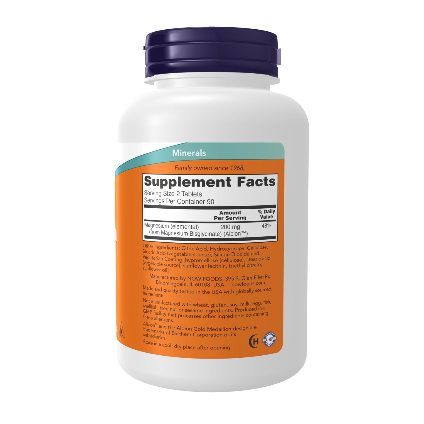 NOW Foods Supplements, Magnesium Glycinate 100 mg, Highly Absorbable Form, 180 Tablets