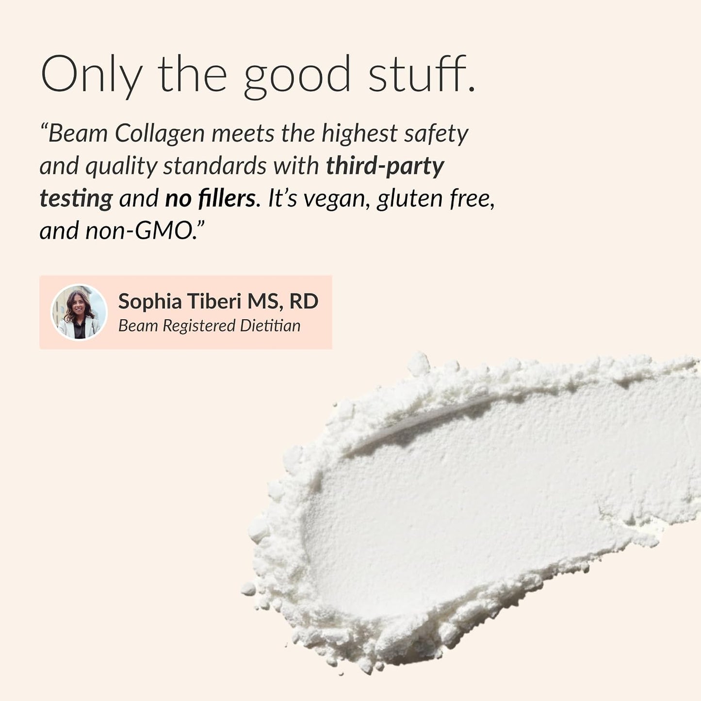 BEAM Collagen Powder, Collagen for Women, Collagen with Hyaluronic Acid, Collagen Peptides Type 1 and 3, with Biotin, Grass Fed Bovine, Third-Party Tested, Best for Coffee, Vitamin C, 30 Servings