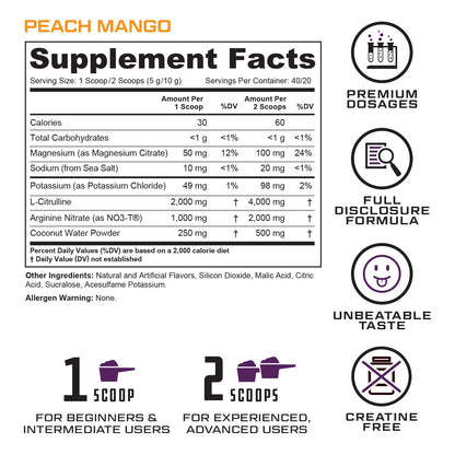 Cutler Nutrition Amplify 2.0 Caffeine Free Pre Workout for Men and Women Stimulant Free