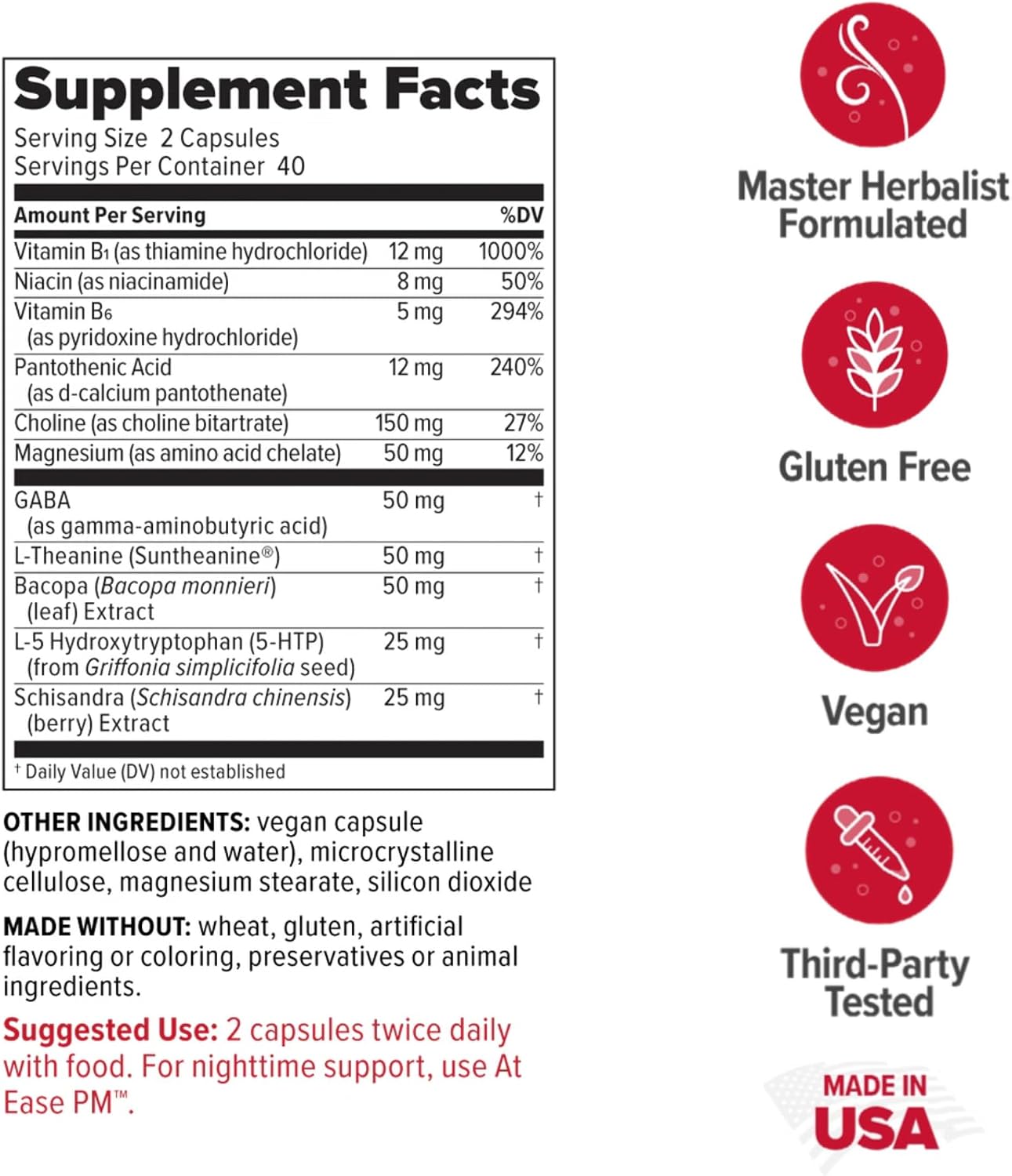 Redd Remedies at Ease, 80 Capsules, and at Ease PM, 30 Capsules