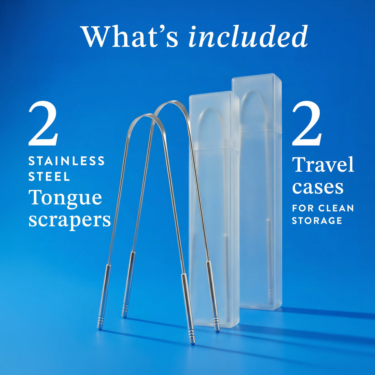 Mouthology Tongue Scraper for Adults (2 Pack), Reduce Bad Breath, Metal Tongue Scraper, Tongue Cleaner, Tongue Scraper, Stainless Steel Tongue Scraper, Tongue Cleaner for Adults, Tongue Scrubber