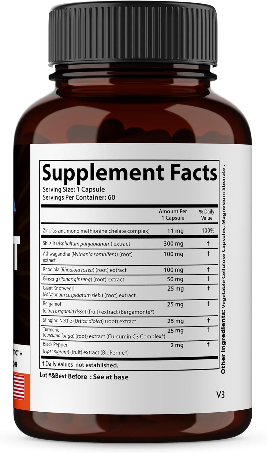 Shilajit Seamoss Bundle & Turmeric Curcumin with Bioperine Capsules | Supports Immune, Cognitive, Digestive, Skin & Hair Health