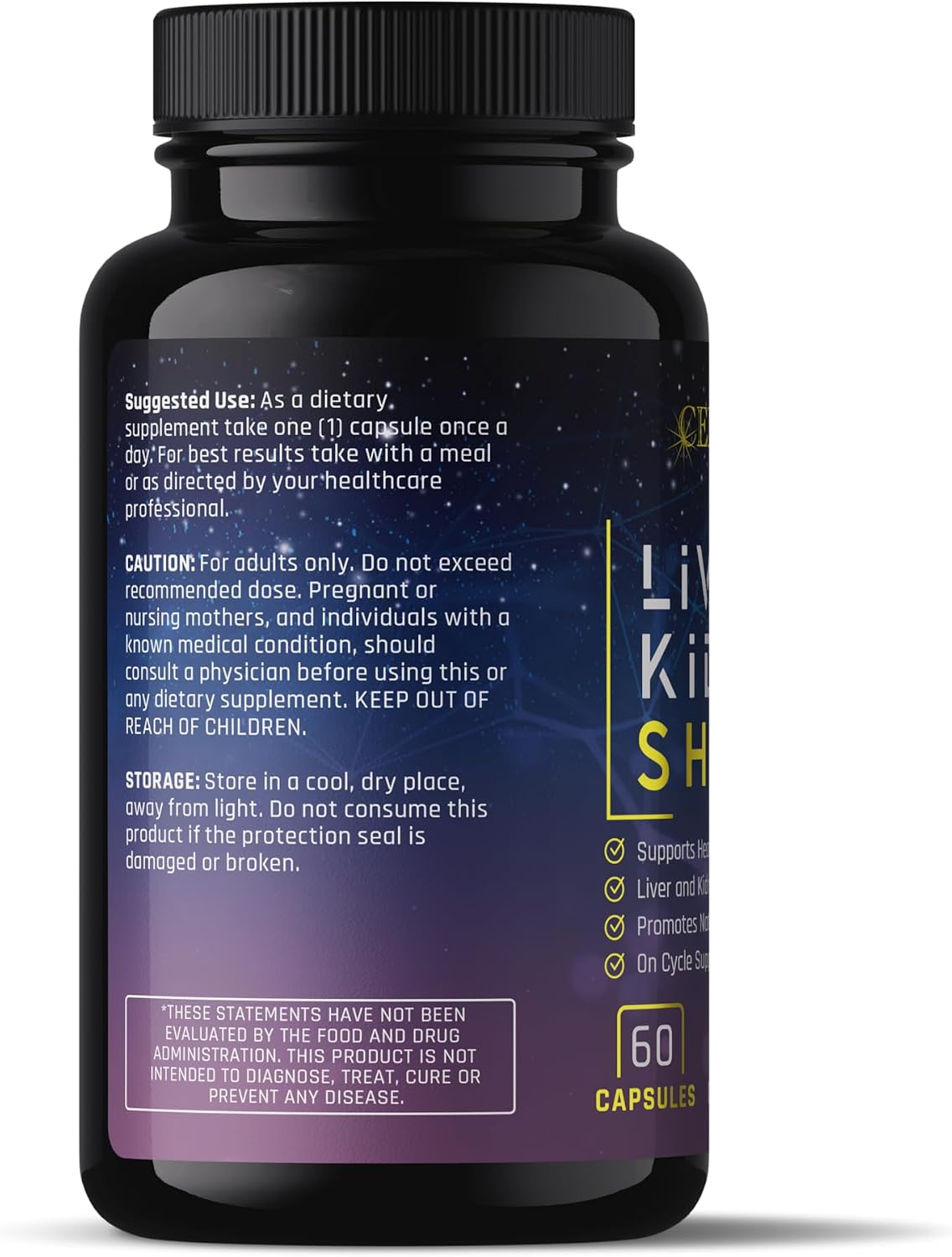 Complete Nutrition Liver & Kidney Shield Capsules, 60 Count - on and Post Cycle Support