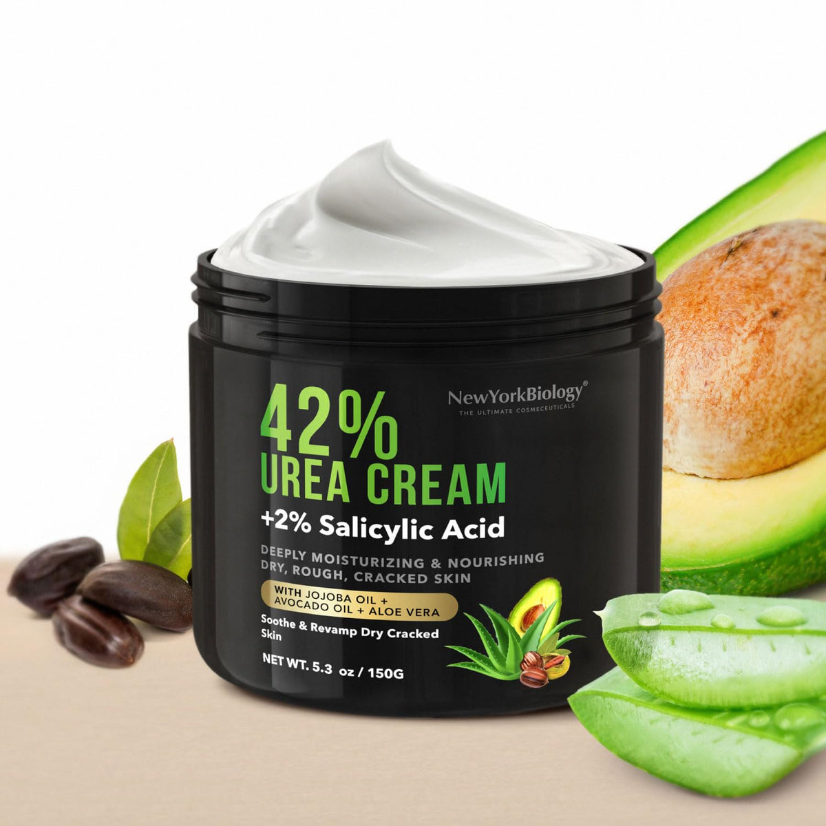 New York Biology 42% Urea Cream with 2% Salicylic Acid - Moisturizing Urea Foot Cream