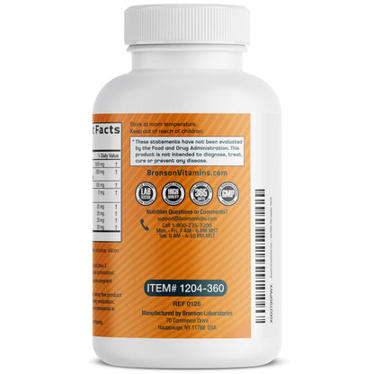 Bronson Glucosamine Chondroitin Turmeric & MSM Joint Support, 60 Capsules | Standardized Boswellia, Shellfish-Free Glucosamine, Mobility & Comfort Support, Non-GMO, Gluten-Free & Soy-Free
