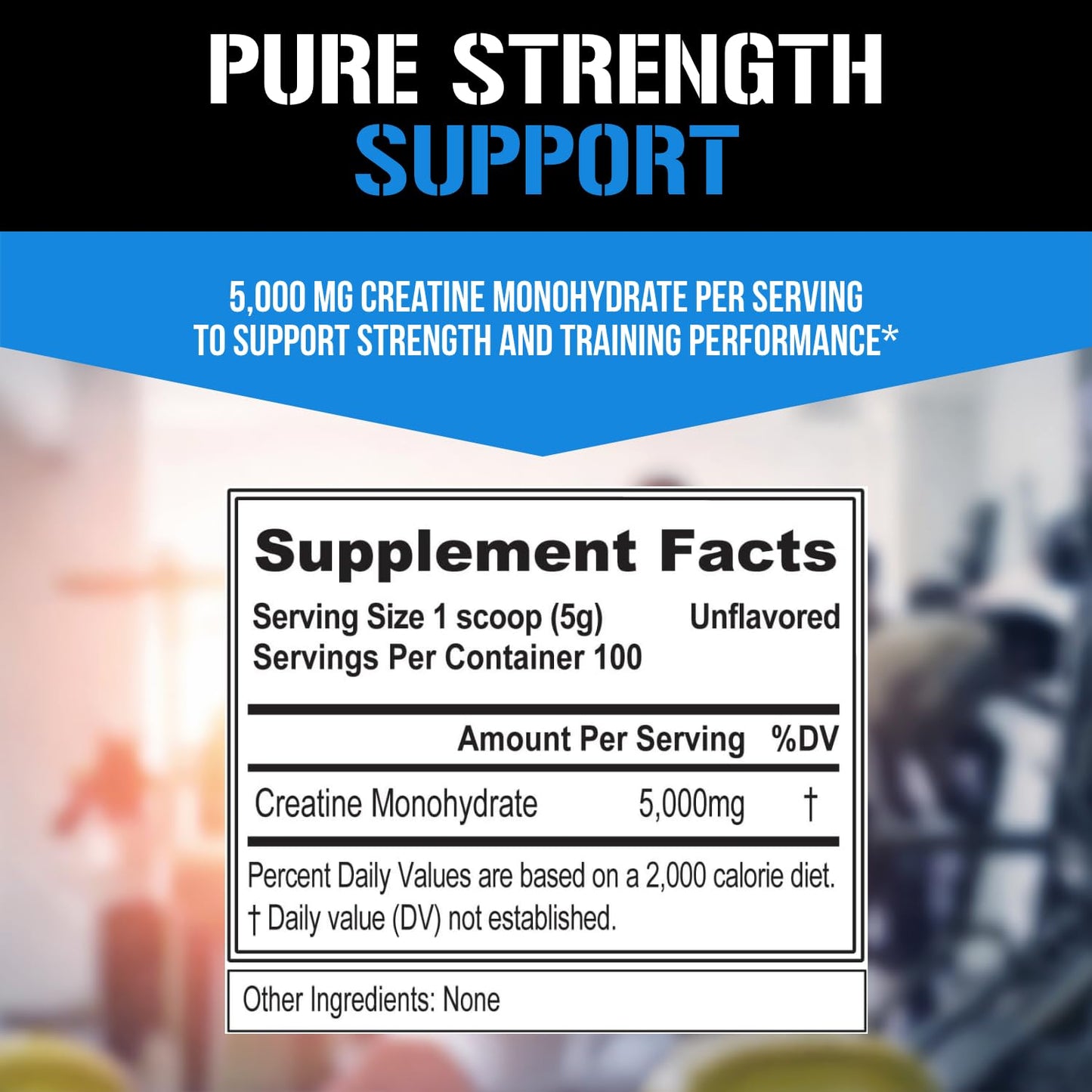 Evlution Nutrition Creatine 5000 - Supports Faster Recovery Lean Muscle Growth & Performance - Pre & Post Workout Powder - 5000mg Pure Creatine Monohydrate Per Serving - 60 Servings - Unflavored