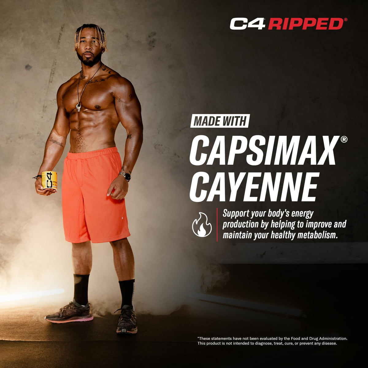 Cellucor C4 Ripped Pre Workout Powder Raspberry Lemonade | Creatine Free + Sugar Free