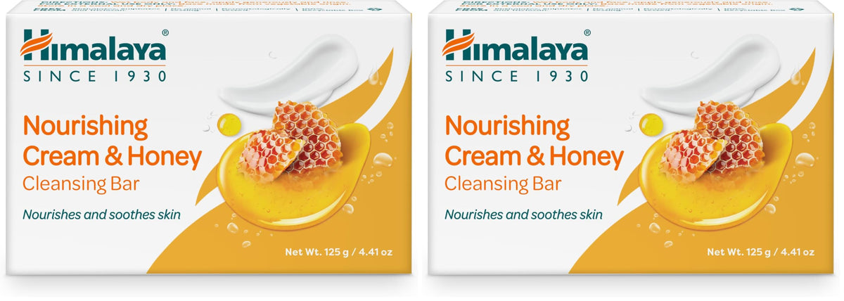 Himalaya Nourishing Cream & Honey Cleansing Bar Soap, 4.41 oz, 6 Pack