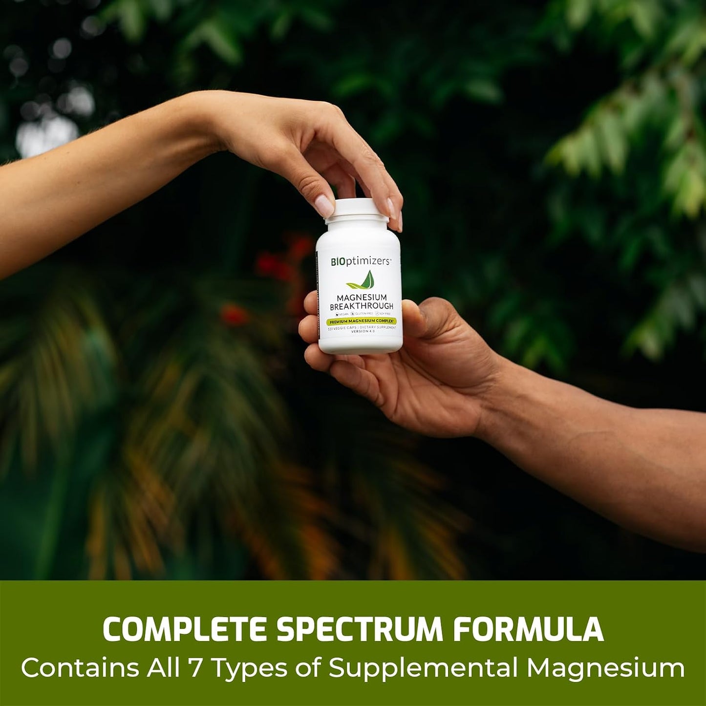 BiOptimizers Magnesium Breakthrough 4.0, (30 Capsules) & Stress Guardian, (90 Capsules) - Natural Sleep, Brain, and Stress Support Supplement Bundle