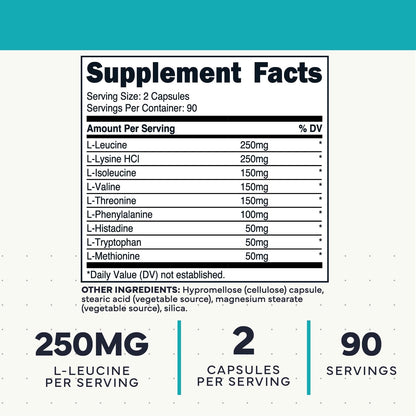 Type Zero Clean EAA (1,200mg) 180 Capsules, 90 Servings, GMO-Free