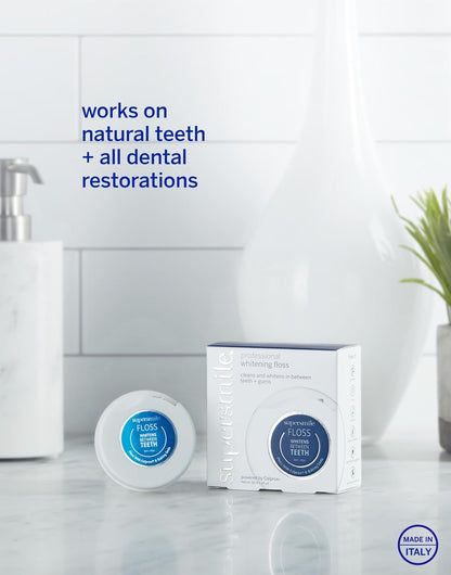 Supersmile Professional Whitening Dental Floss, Shred-Resistant Mint