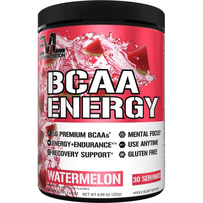 Evlution EVL BCAAs Amino Acids Powder - BCAA Energy Pre Workout Powder for Muscle Recovery Lean Growth and Endurance - Rehydrating Post Workout Recovery Drink with Natural Caffeine - Pink Lemonade