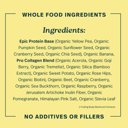 Sprout Living Epic Protein, Plant Based Protein & Superfoods Powder, Vanilla Lucuma Powder | 20 Grams Organic Protein Powder, Vegan, Non Dairy, Non-GMO, Gluten Free, Low Sugar (1 Pound, 12 Servings)