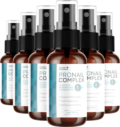 Pronail Complex Spray – Botanical Nail Formula, USA Made – 1 Month Supply | Topical spray for toe & fingernails, botanical | Original extra-strength formula | Fast, no-touch application