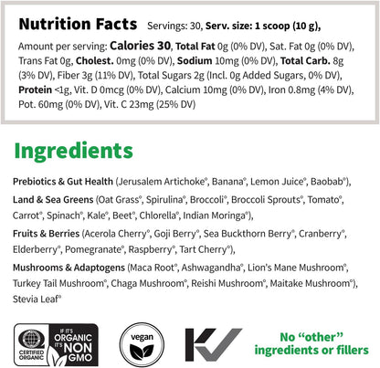 Colorfuel Organic Greens + Original Plant Protein Bundle | Superfood Drink with Adaptogens Prebiotics + 26g Complete Vegan Protein Powder | Clean Daily Nutrition Stack