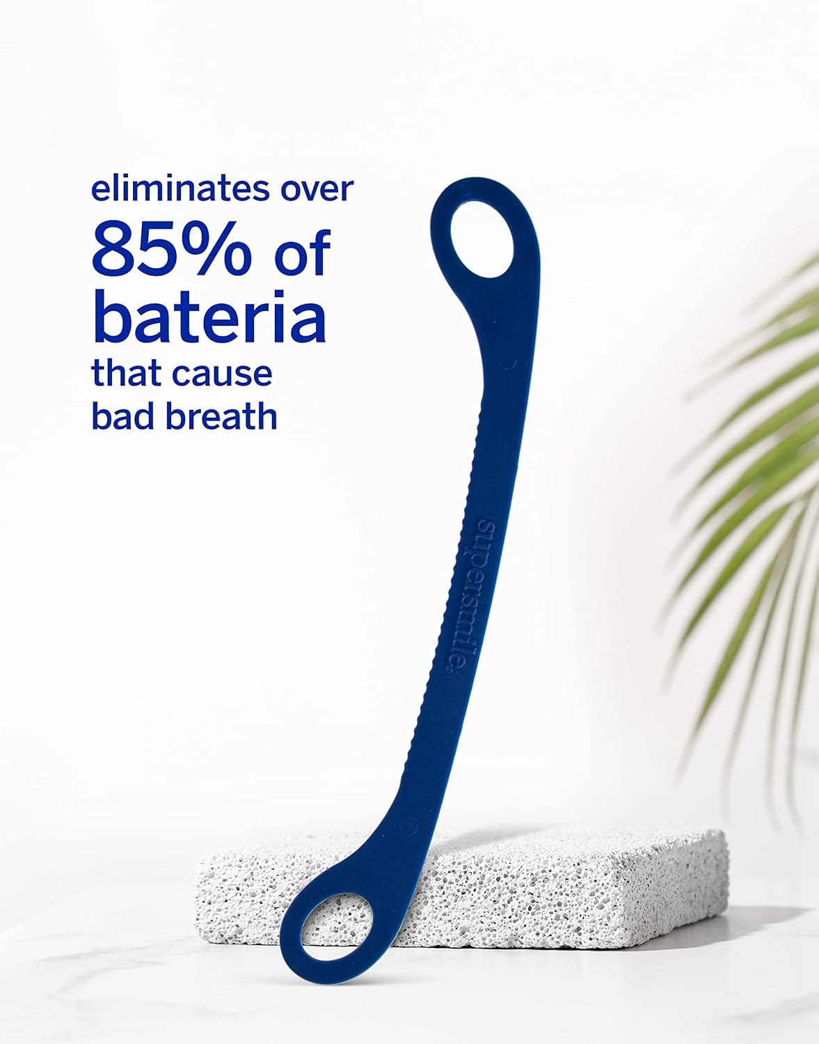Supersmile Ripple Edge Tongue Cleaner, Reusable Scraper, 3-Pack