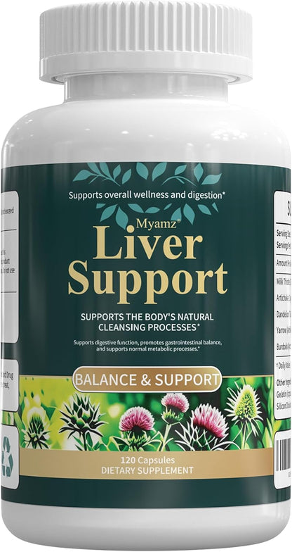 ‌Liver Protector – Liver Support Supplement with Milk Thistle, NAC & Turmeric | Helps with Digestive Comfort, Gluten-Free & Vegan Capsules (60 Count)‌