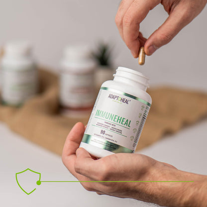 ADAPTOHEAL Immunheal Immune System Support Reishi, Ginseng (180 Caps)