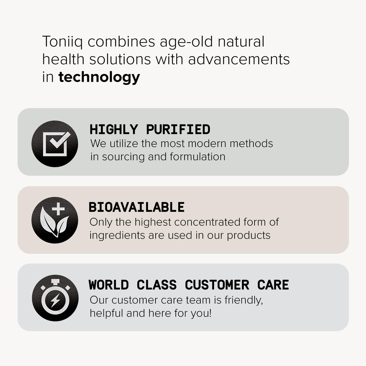 Toniiq 10,000mg 20x Concentrated Extract - Single Origin Wildcrafted Maca Root Capsules