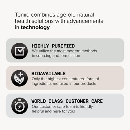 Toniiq 1300mg NAC - 4 Month Supply - Min. 98%+ Tested Purity - Ultra High Strength