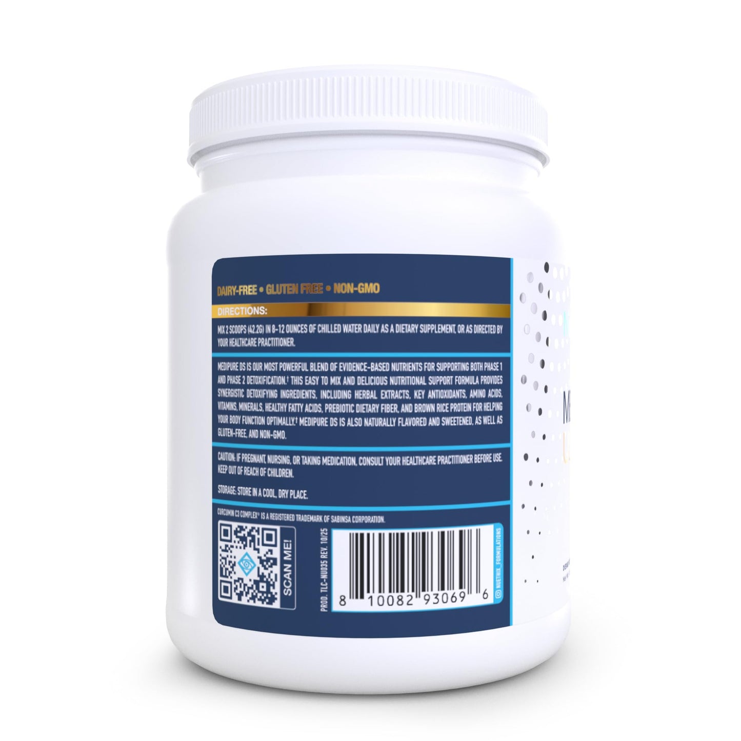 NuEthix Formulations Medipure DS with Pea Protein Powder 19g, Phase 1 & 2 Detoxification System, Supports the Body’s Natural Detoxification Process, Vanilla Wafer (Non-Caffeinated), 20 Servings