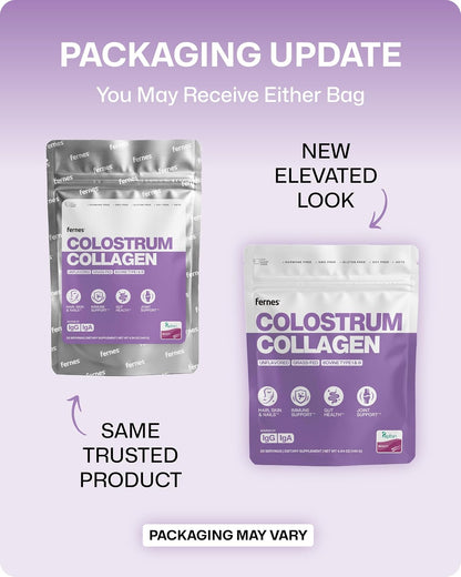 Liposomal Bovine Colostrum Powder with Collagen for Gut Health, Immune Support, Hair Growth & Beauty Supplement | Grass-Fed, Unflavored, 28 Servings