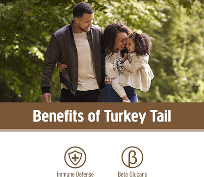 OM MUSHROOM SUPERFOOD Turkey Tail Organic Mushroom Powder Pouch, 7.05 Ounce, 100 Servings, Immune Support, Polysacchrides, Beta-Glucans, Gut Health & Holistic Defense Mushroom Supplement