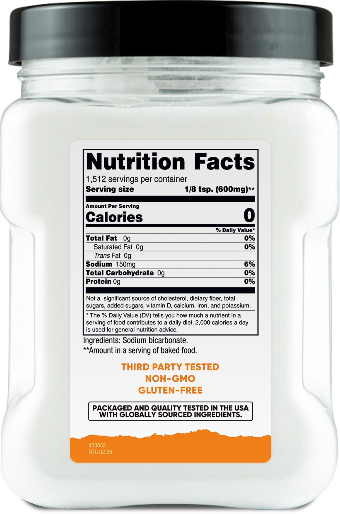 Nutricost Pantry Baking Soda (2 LBS) - For Baking, Cleaning & Deodorizing