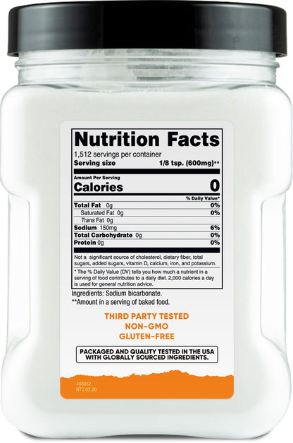 Nutricost Pantry Baking Soda (2 LBS) - For Baking, Cleaning & Deodorizing