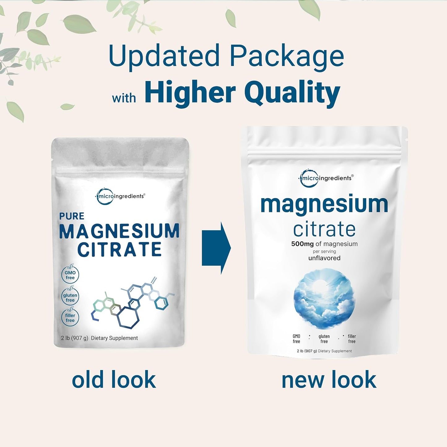 Magnesium Citrate Powder, 2lbs | Unflavored Magnesium Supplement | Relaxation and Nutrient Utilization | Easily Absorbed Formula | Non-GMO, Vegan, Gluten Free