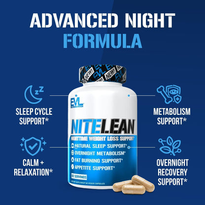 Night Time Fat Burner for Weight Loss Support - Belly Fat Burner for Men & Women with Green Tea and White Kidney Bean Extract - Nighttime Metabolism Booster & Sleep Optimizer to Help Stubborn Fat Loss