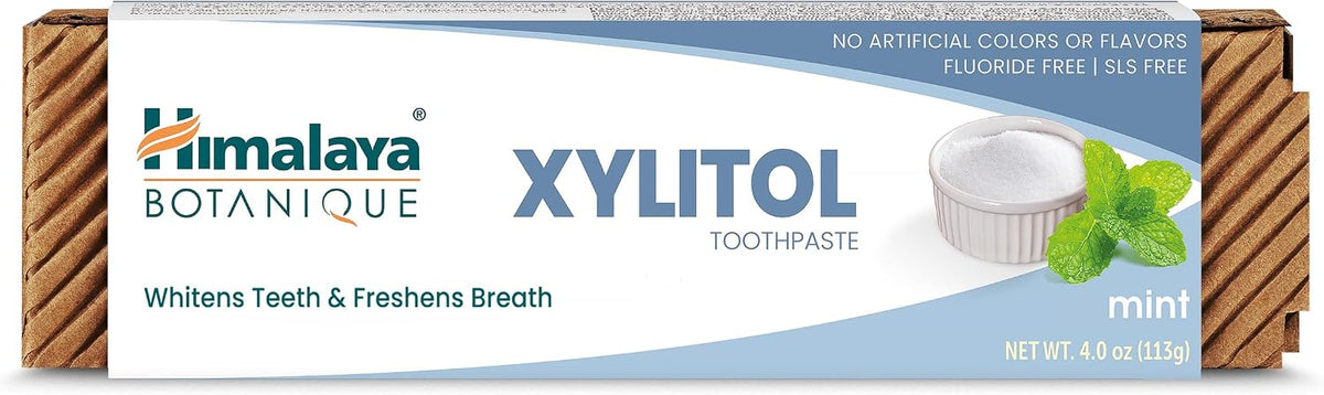 Himalaya Botanique Xylitol Fluoride-Free Toothpaste, Mint Flavor, 4 oz