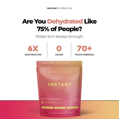 Instant Hydration Sugar Free Electrolytes Powder Packets Variety Pack - Watermelon, Raspberry, Lemon Lime Drink Mix & Travel Essentials with Magnesium and Potassium - Post Workout Recovery - 20 Sticks