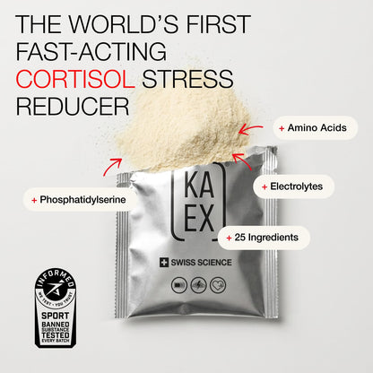 KA EX Cortisol Stress Reducer+ Powder, Post-Workout Recovery (3 Pack)
