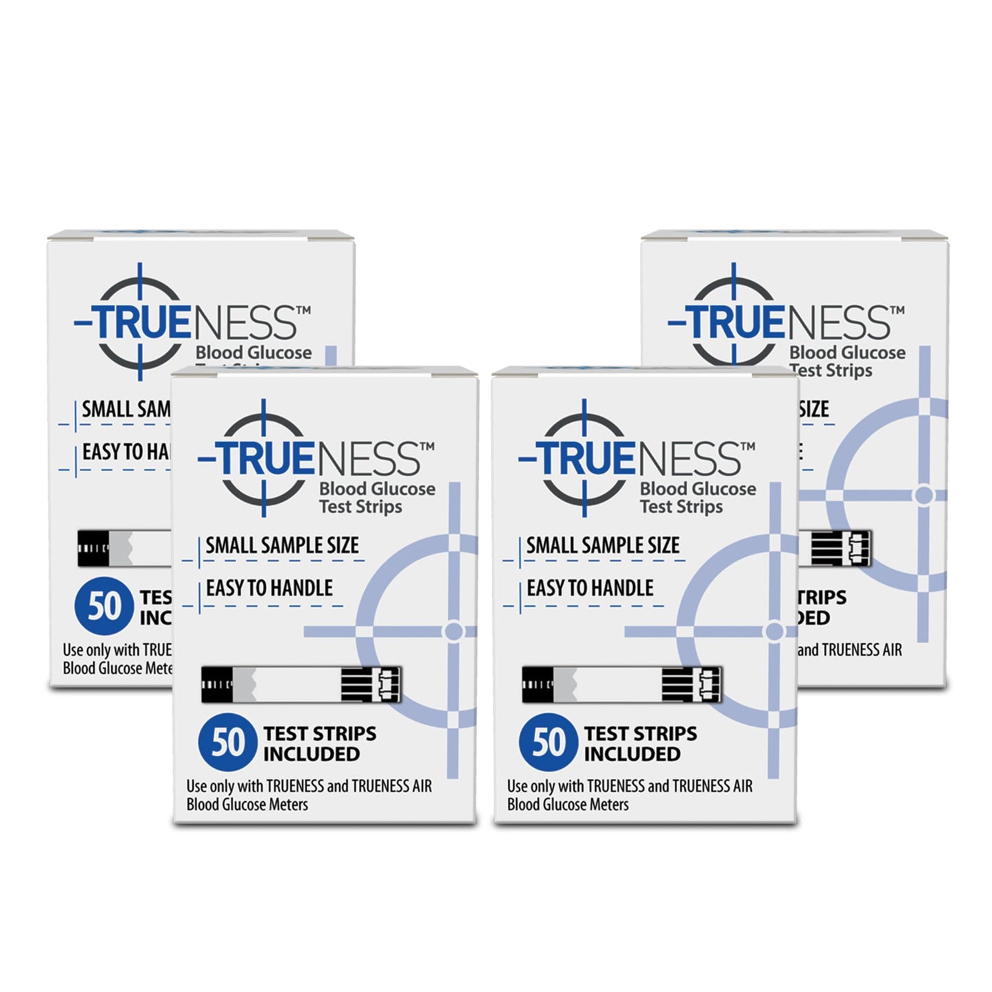 TRUENESS Blood Glucose Test Strips, 50 Count | Blood Glucose Test Strips Compatible with TRUENESS Family of Self Monitoring Blood Glucose Meters, Fast 5 Second Results